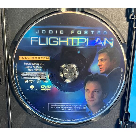 Flightplan Movie (Full Screen Edition) DVD - Jodie Foster - Touchstone - Picture 4 of 6
